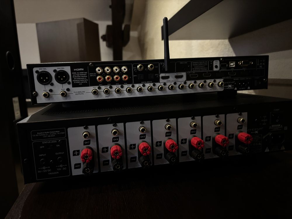 Emotiva mc1, basX A7 oraz Harman Kardon CDR2 nagrywarka