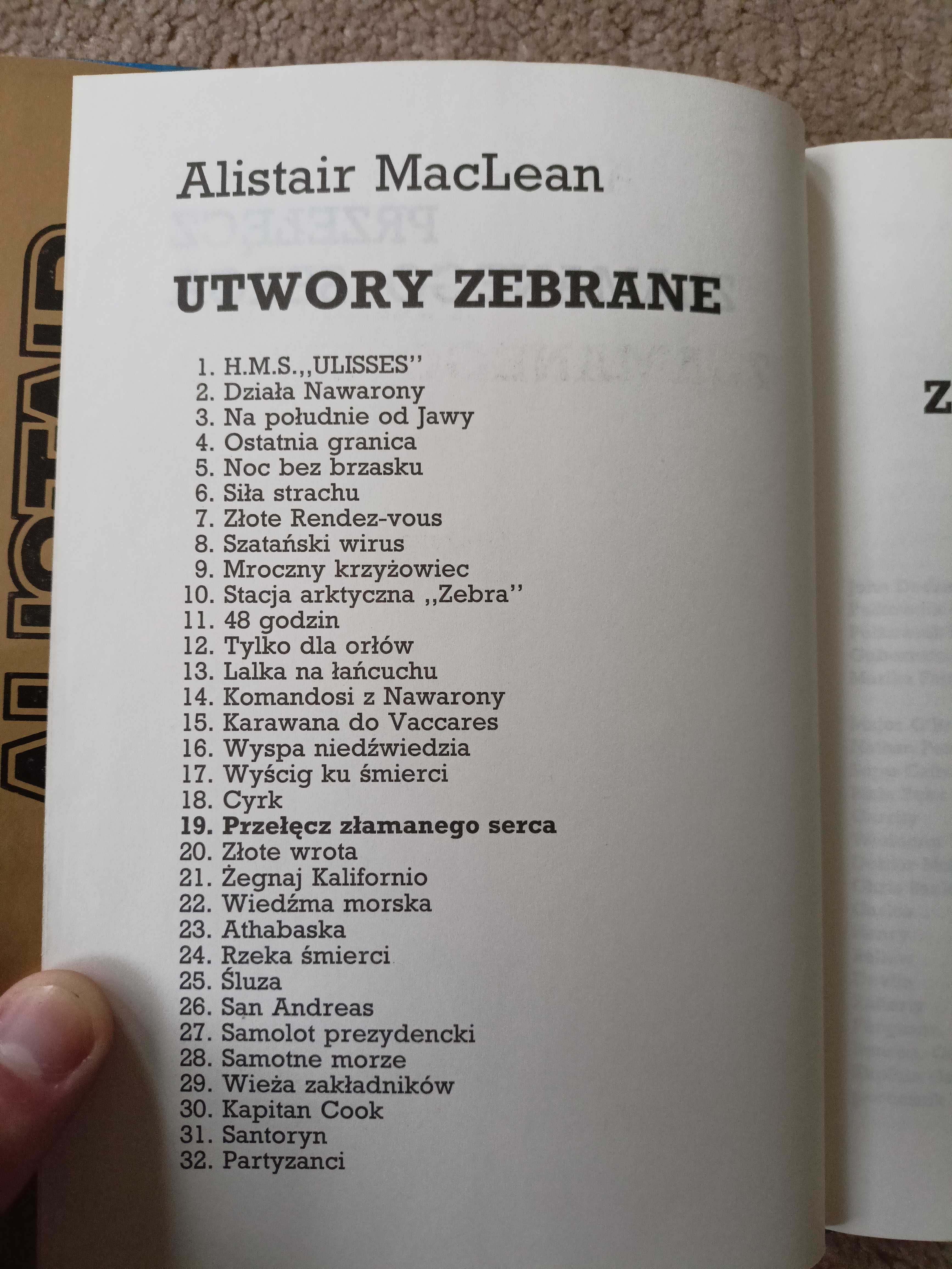 Alistair MacLean 11 tomów + Gratis