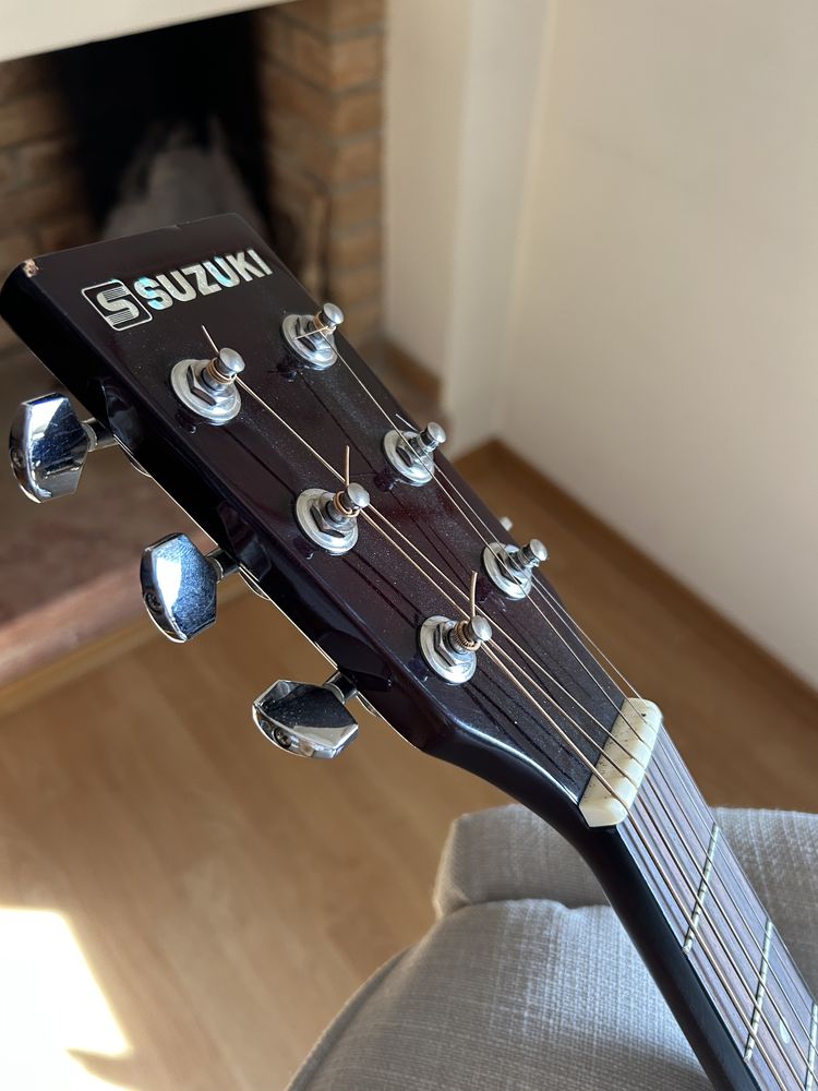 Guitarra Acústica Suzuki com capa