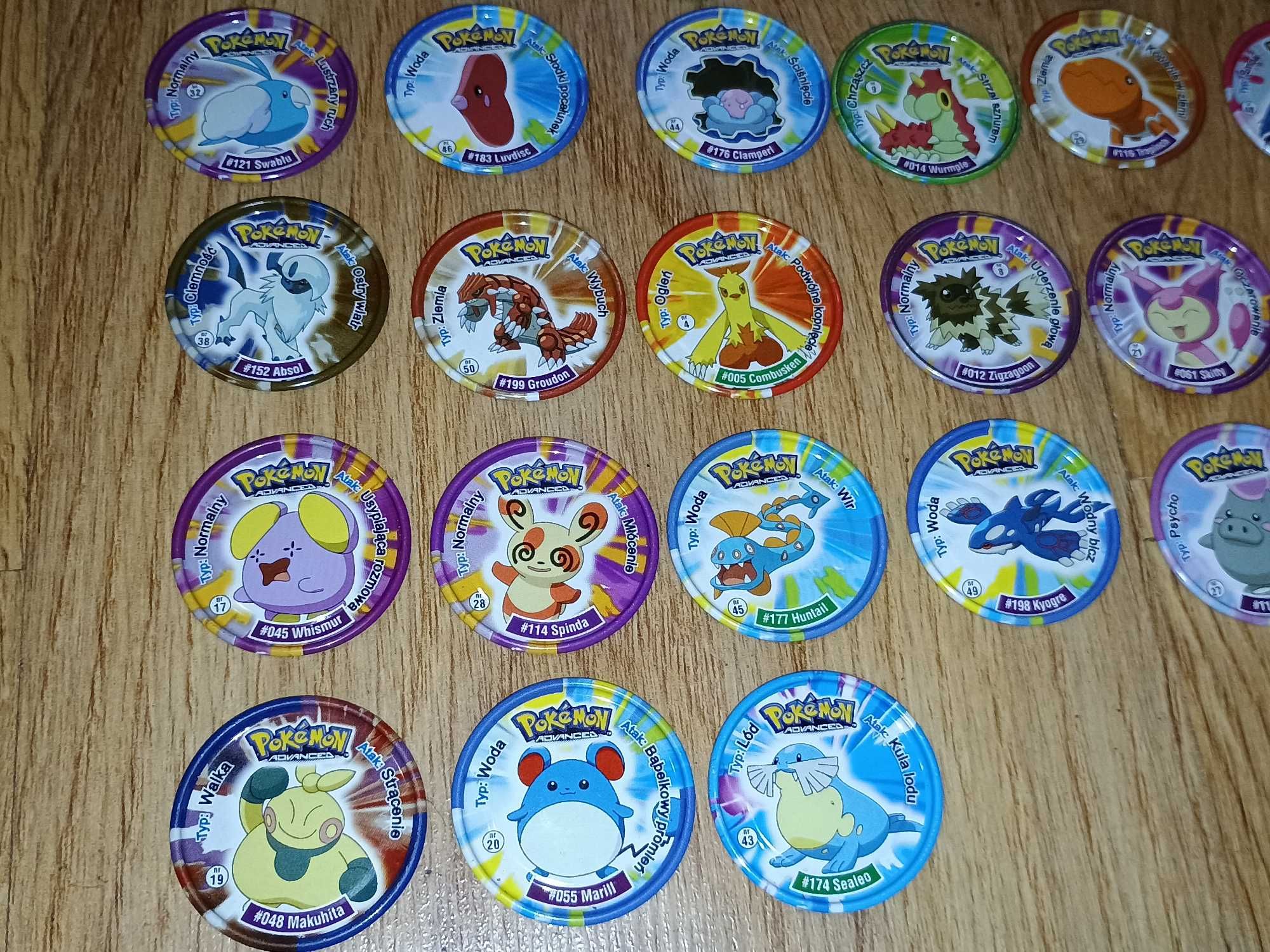 Pokemon metal Tazo Advanced cała seria full set 50/50 komplet