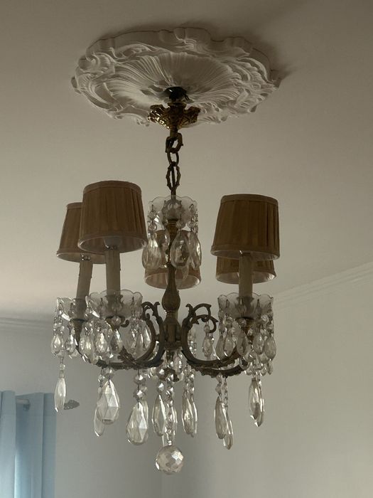 Candeeiro vintage cristais