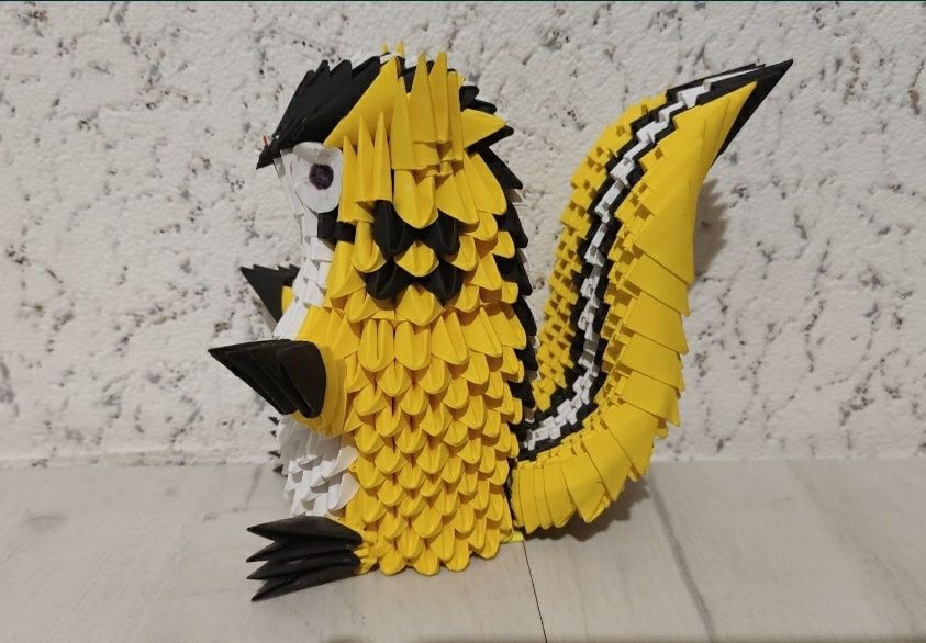 Wiewiórka origami modułowe 3D