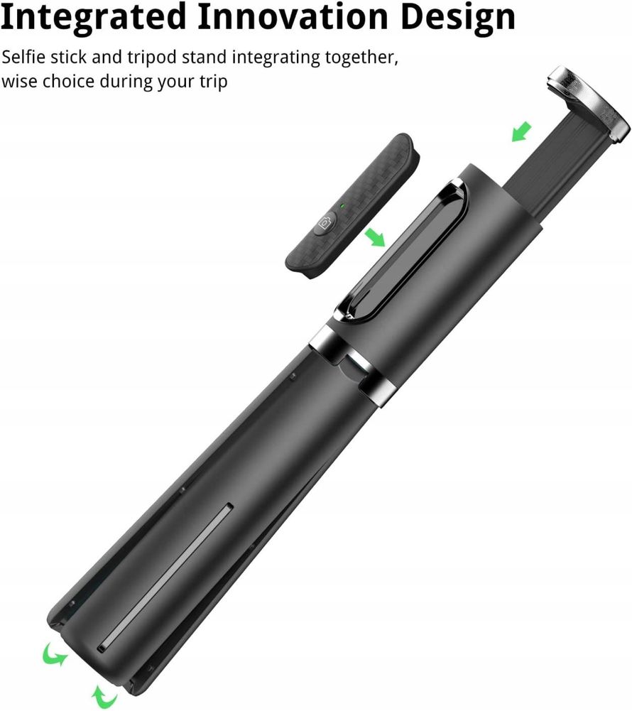 Bluetooth selfie stick aluminiowy statyw do telefonu komórkowego 3 w 1