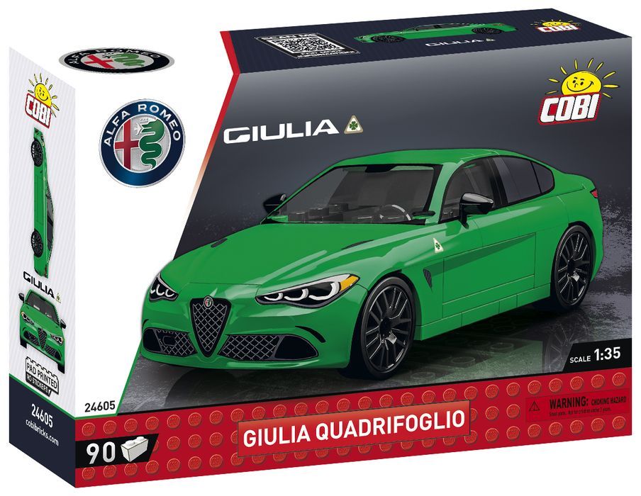 Klocki Cobi 24605 Samochód  Giulia Quadrifoglio Alfa Romeo 90 El.