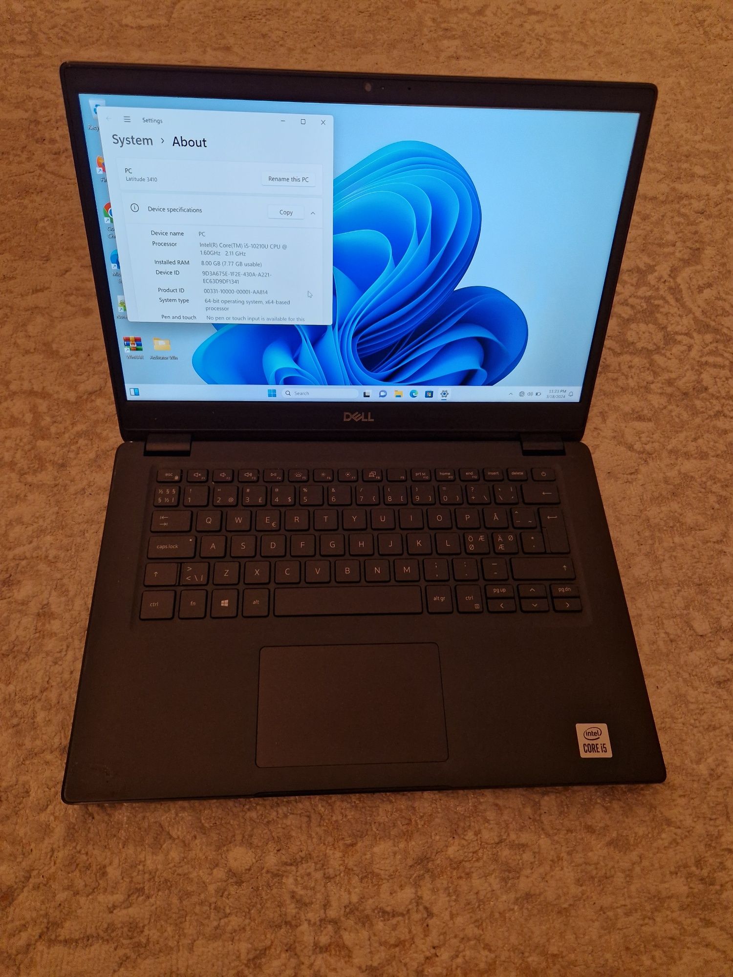 Dell latitude 3410 core i5 10210u 14inch Full hd