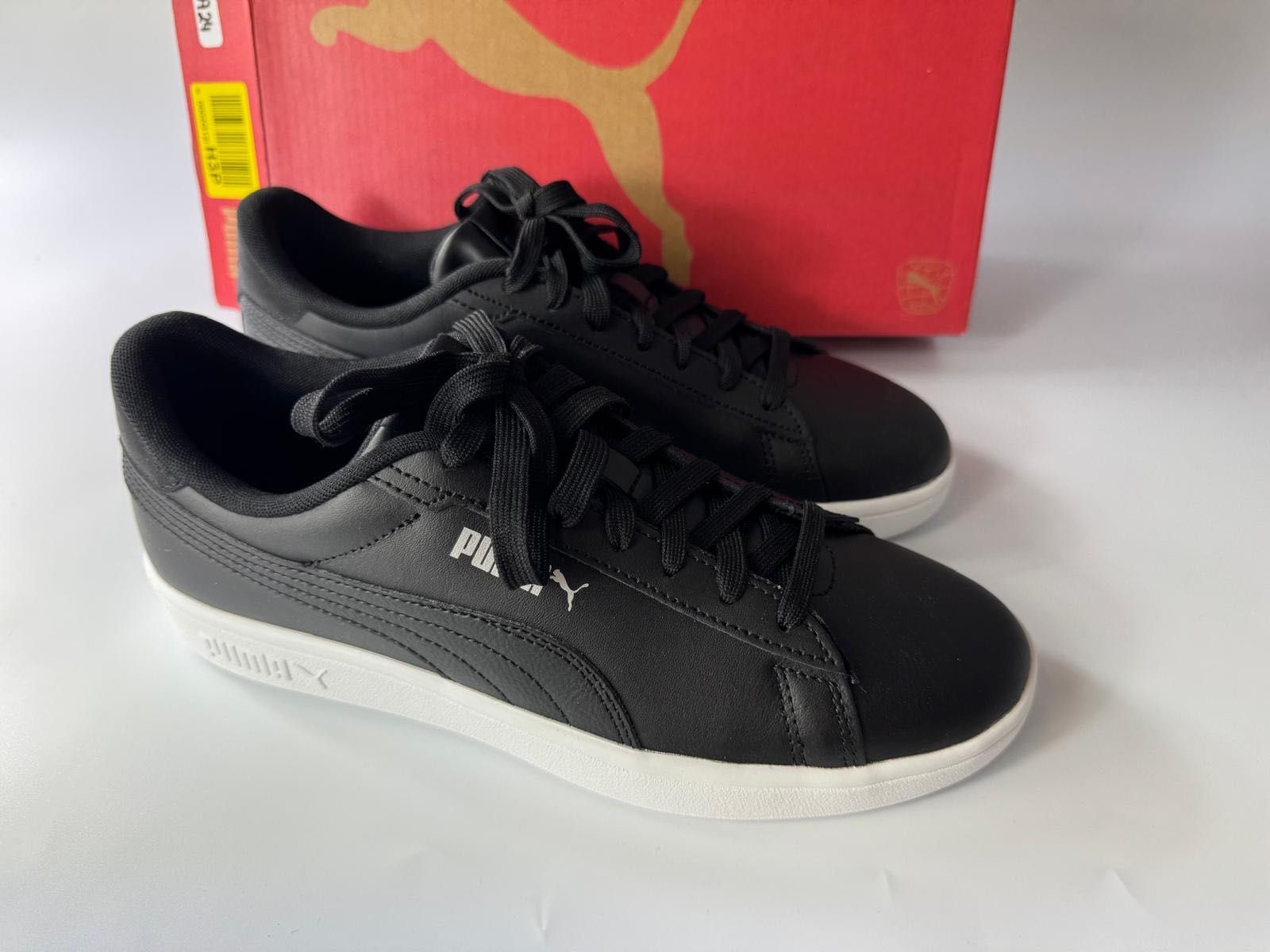 Nowe sneakersy unisex PUMA Smash 3.0 L czarne 40,5