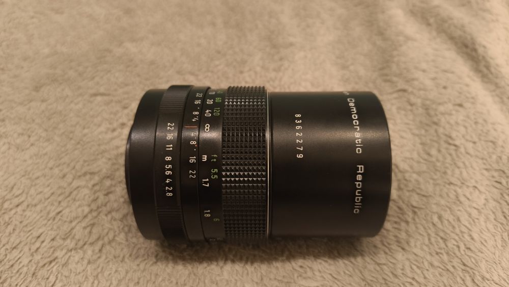 Obiektyw pentacon electric 2.8/135 MC b.d. stan