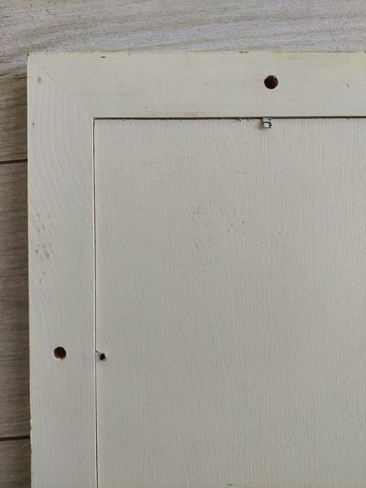 Lustro shabby chic z motywem lawendy