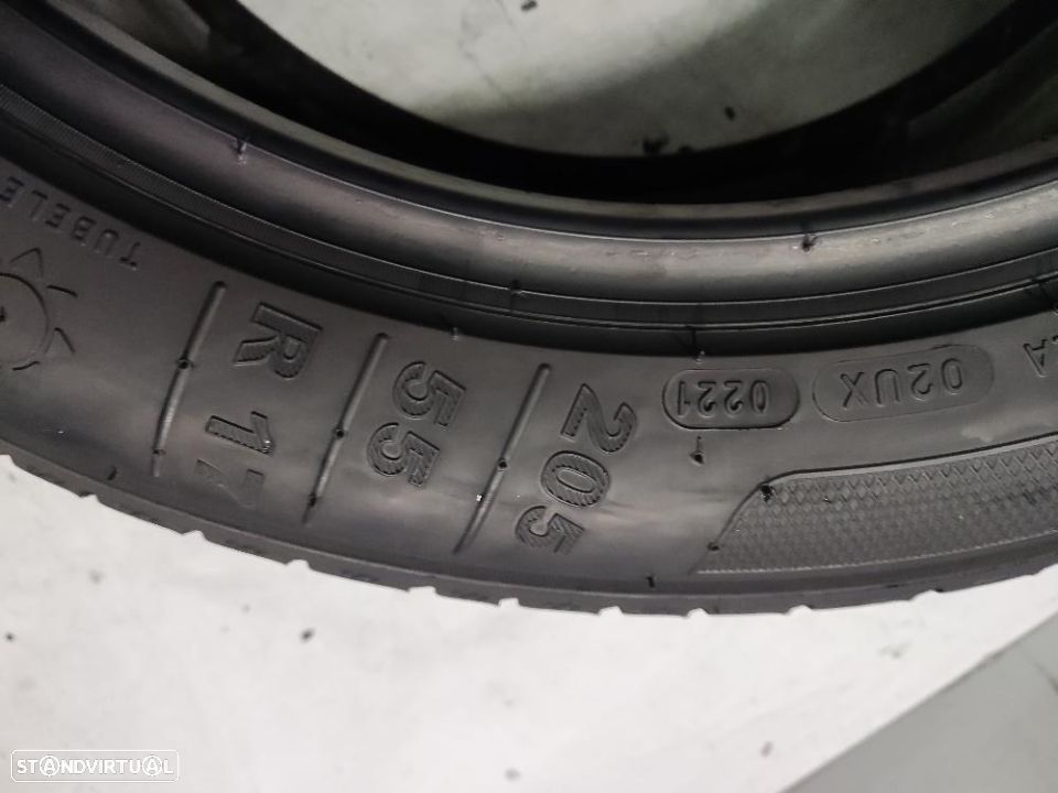 2 pneus semi novos 205-55r17 kleber - oferta dos portes 100 Euros