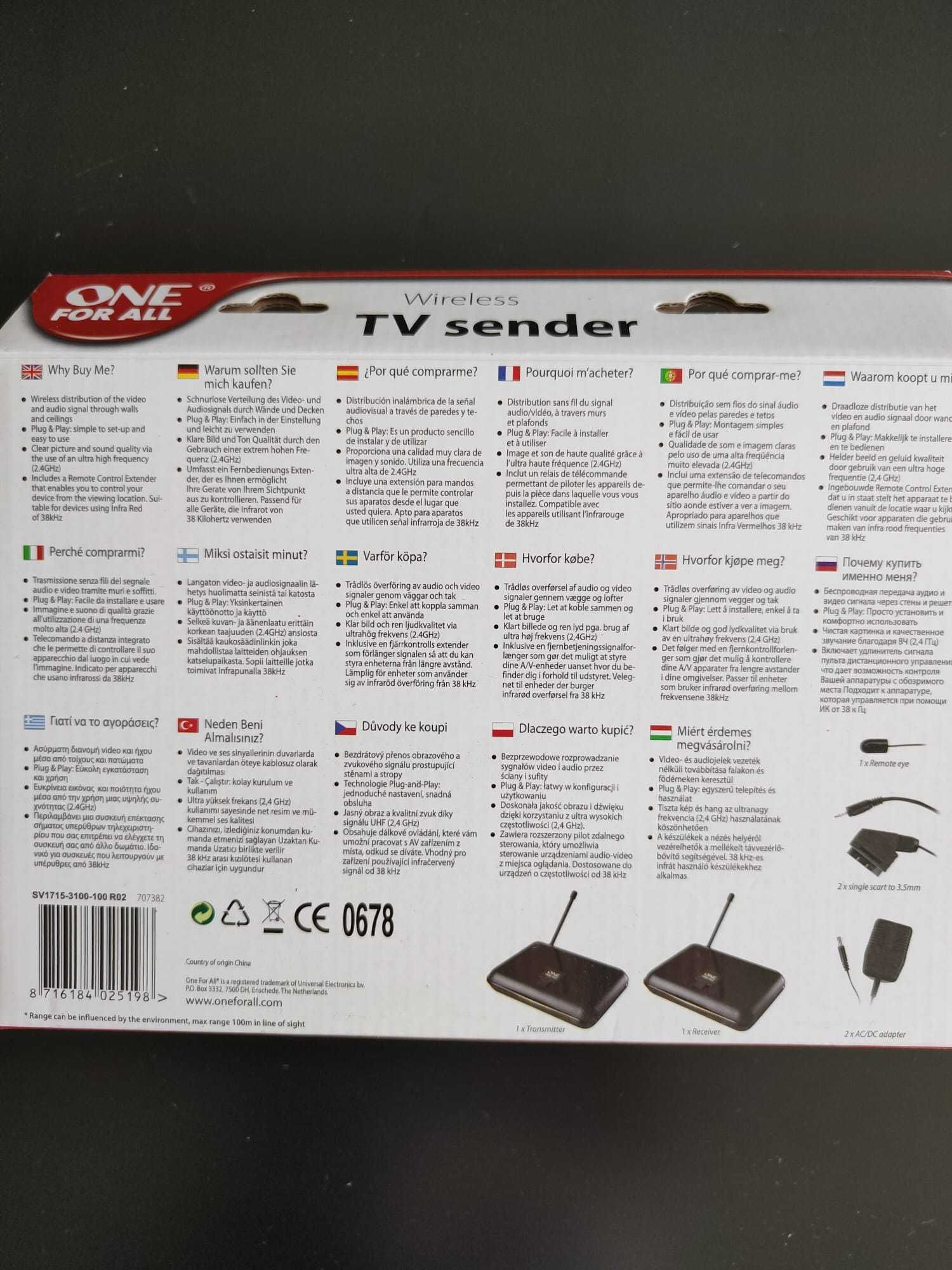 wireless tv sender