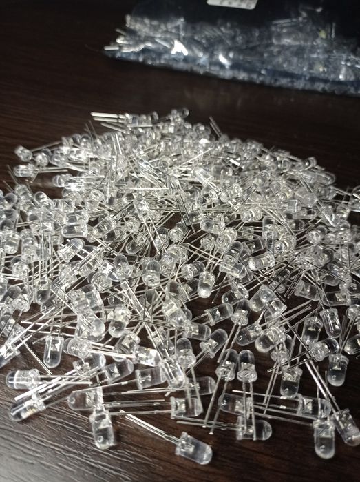 100шт Светодиод 5мм 3в аварийное освещение диоды для вечной свечки