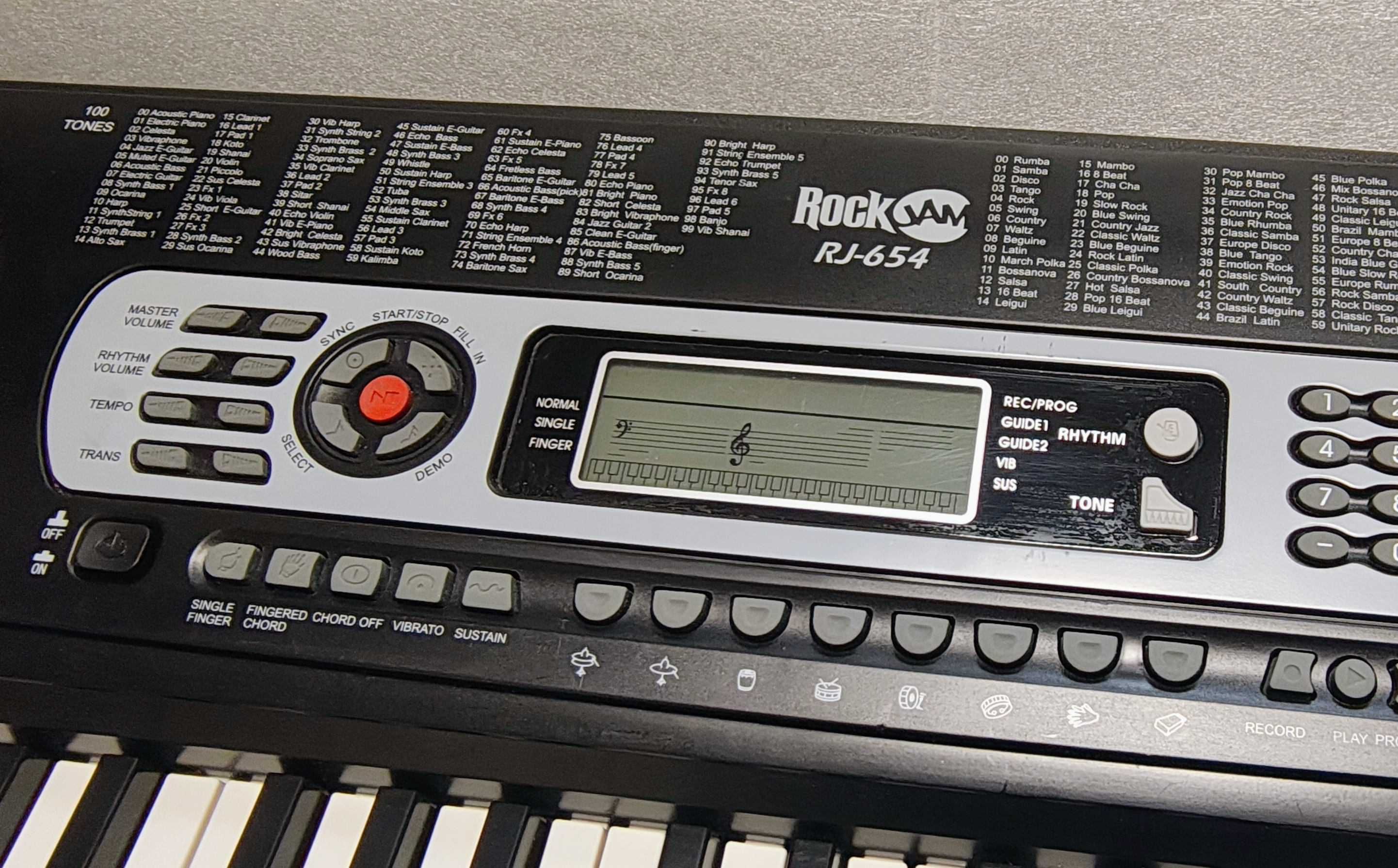 Klawisze RockJam RJ 654, Keyboard, Komplet Pudełko