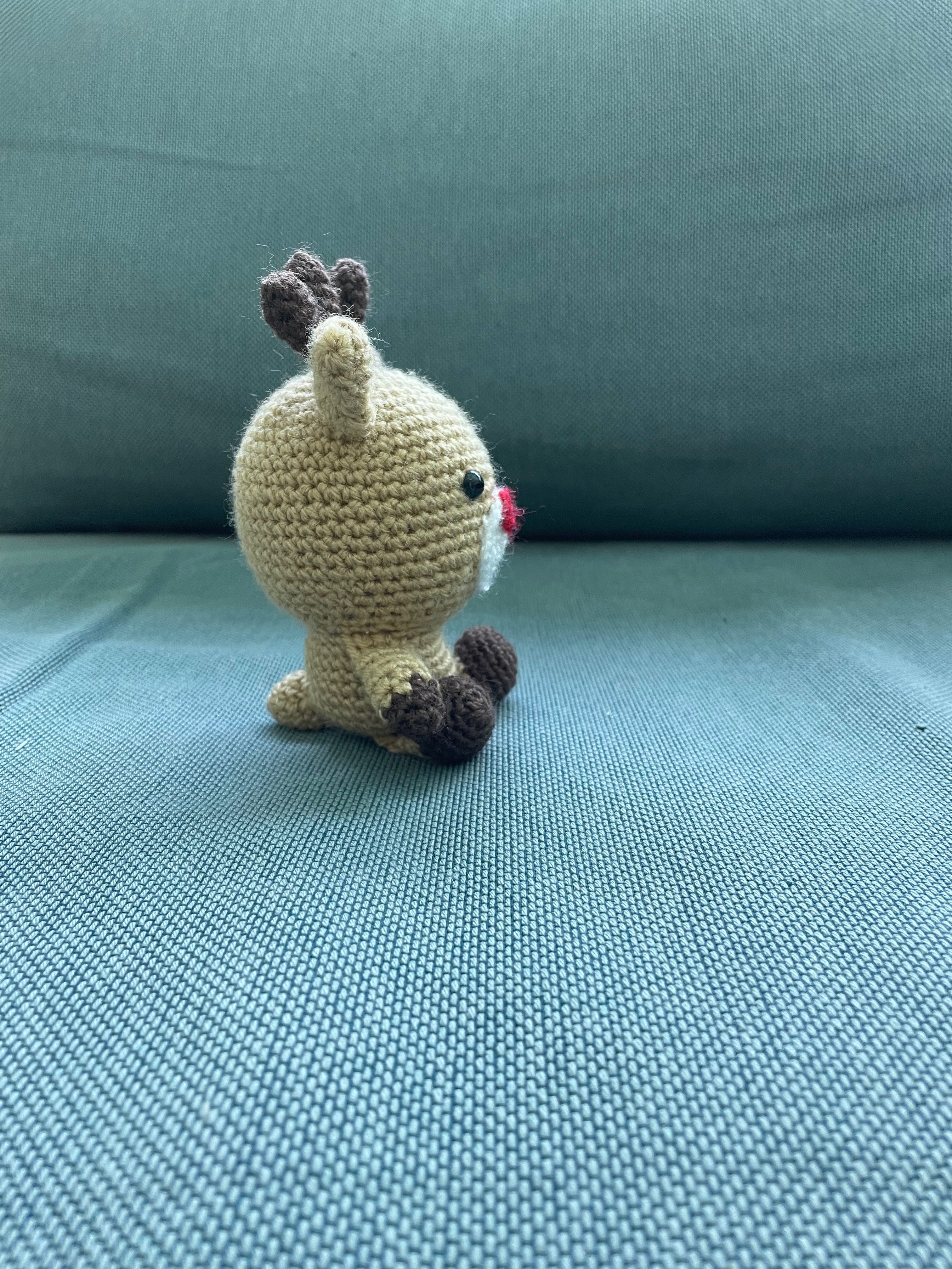 Rodolfo a rena amigurumi