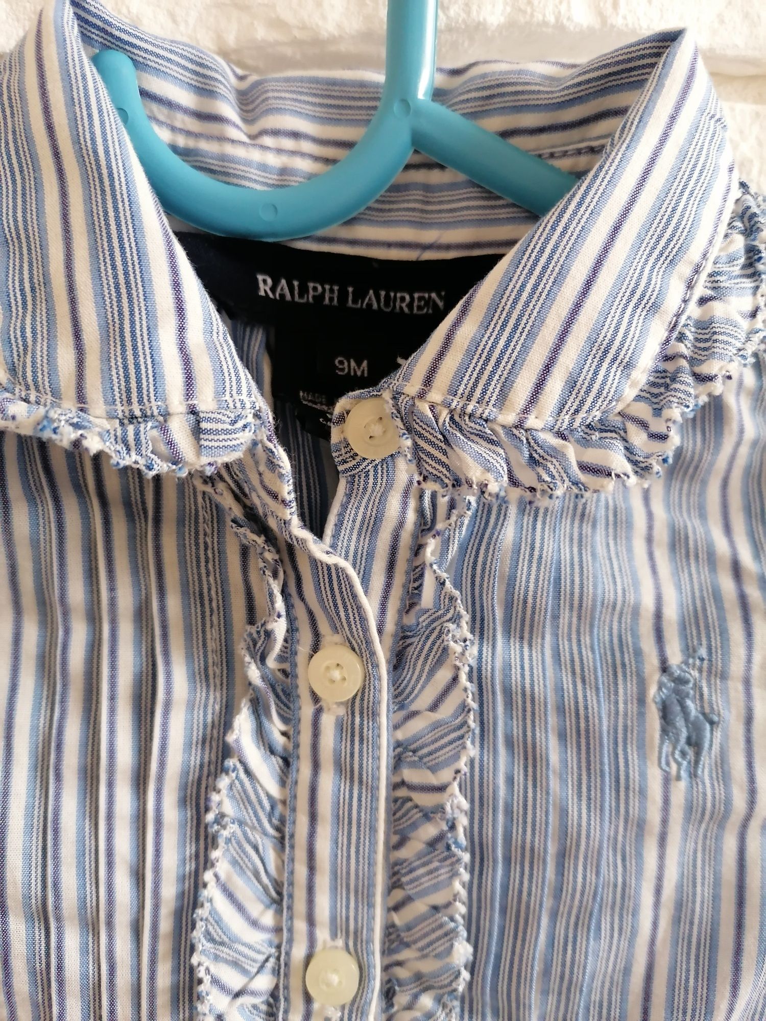 Piękna nowa koszula dla dziewczynki niemowlaka Ralph Lauren r. 9M 80