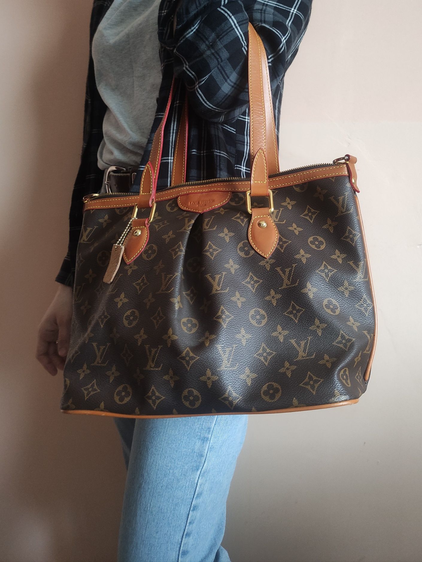 Жіноча сумка Louis Vuitton Monogram Palermo Коричнева