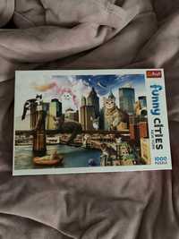 puzzle 1000 elementów cat new york