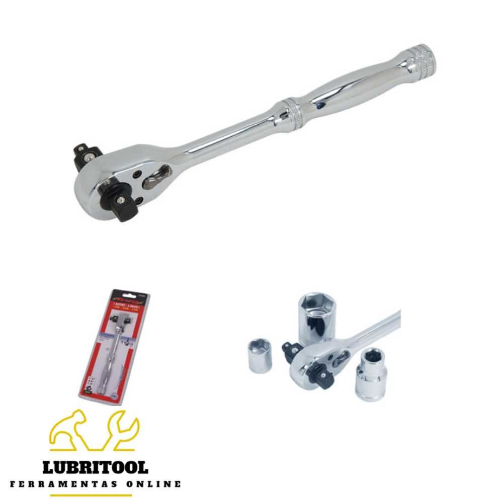 3 em 1 Roquete 1/4" 3/8" 1/2" CT1504 | NOVOS