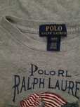 Polo Ralph Lauren t- shirt orginał z USA, popiel print r 4/5l ,104-110