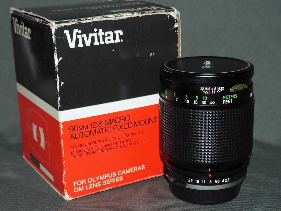 Obiektyw Vivitar 90mm f2.8 Auto Telefoto Macro.