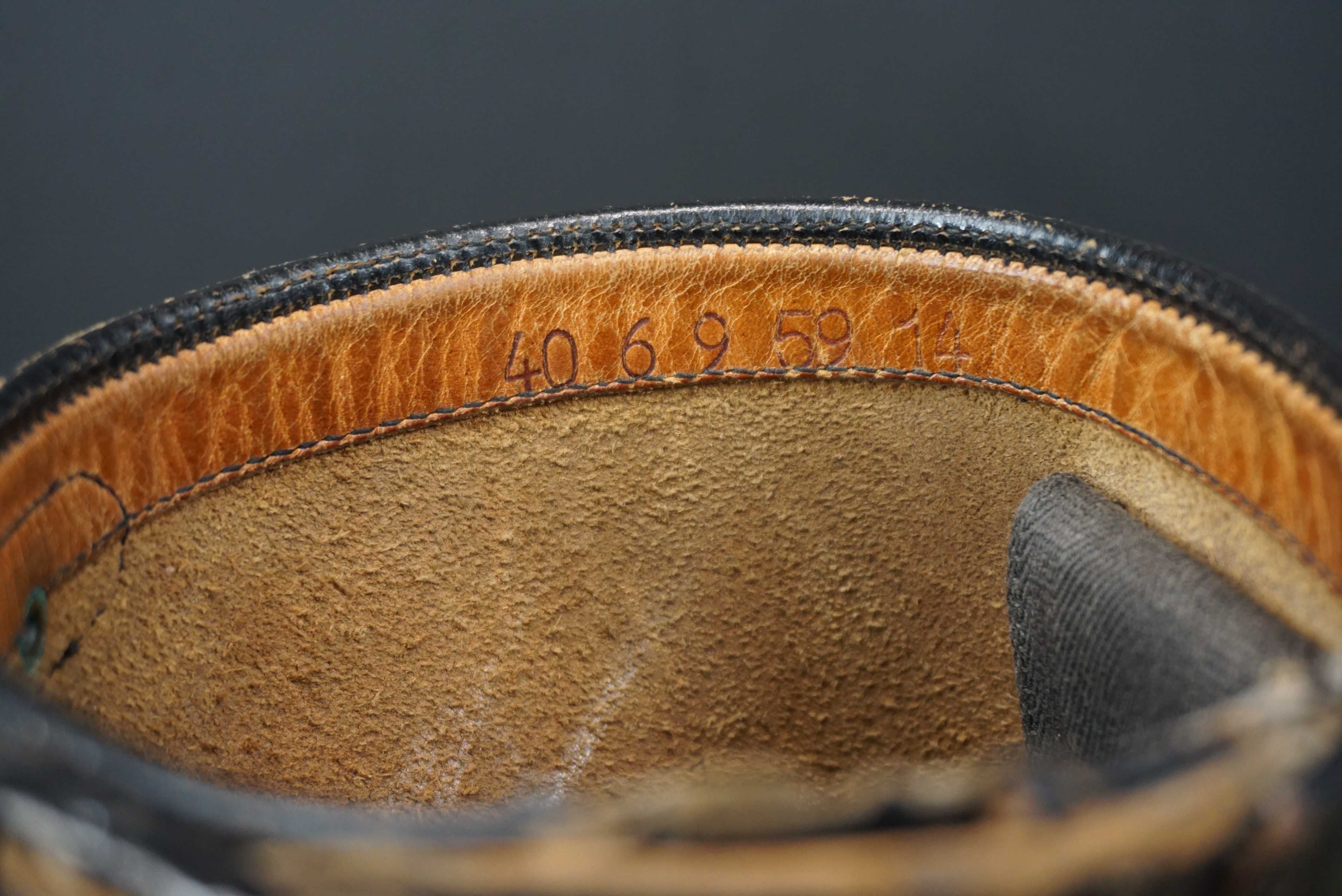 Buty skórzane oficerki Bundeswehra Knobelbecher Schaftstiefel lata50te