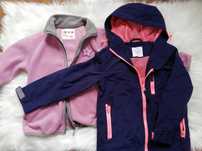 Softshell z polarem/ plaszcz/ kurtka przejściowa