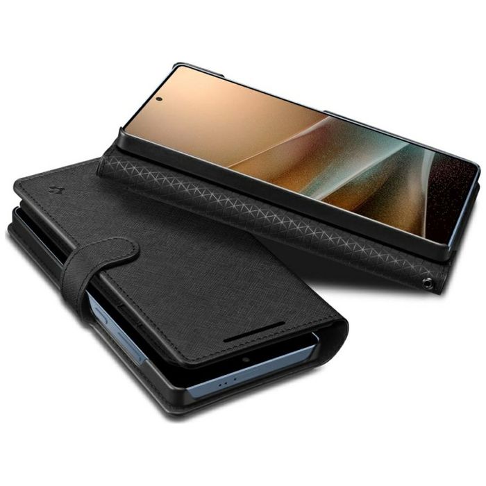 Etui Spigen Wallet "S" do Samsung Galaxy S25 Ultra czarny