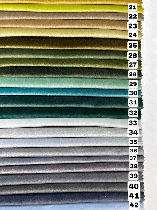 Готовий комплект штор з тканини оксамит