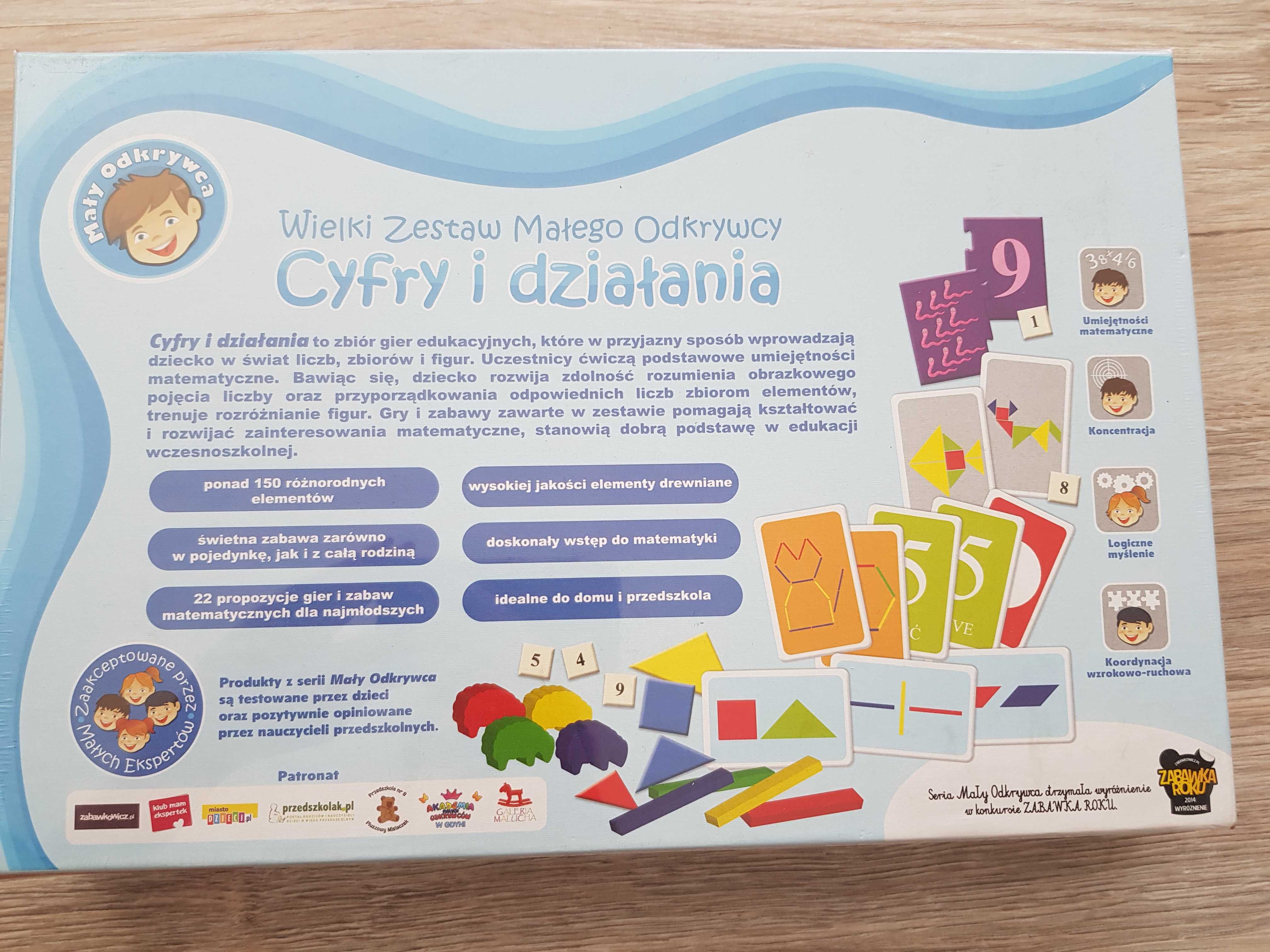 Cyfry i działania Nowy Zestaw Małego Odkrywcy Trefl 4 6 lat