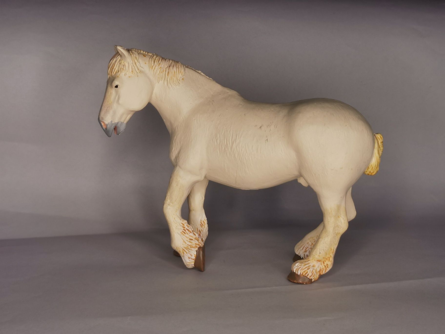 UNIKAT papo 2003 Boulonnais Horse jak schleich collecta