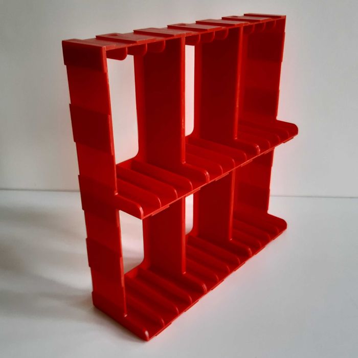 Retro Expositor Organizador Arquivador Modular p/ 24 Cassetes Audio