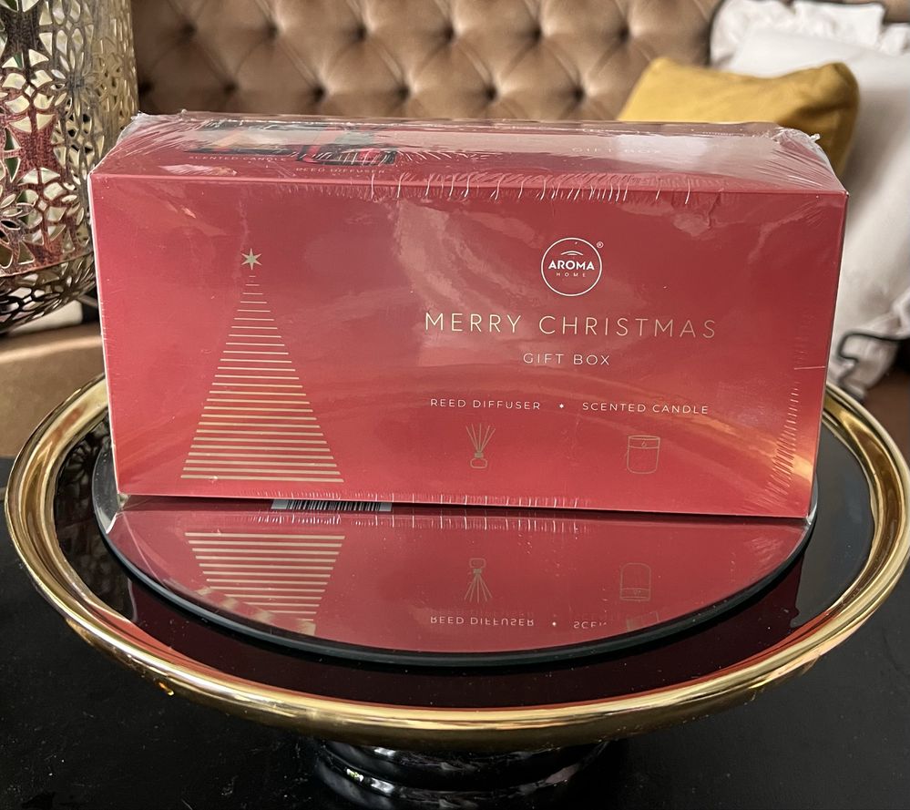 Aroma Home elegancki zestaw świeca świeczka zapachowa +dyfuzor