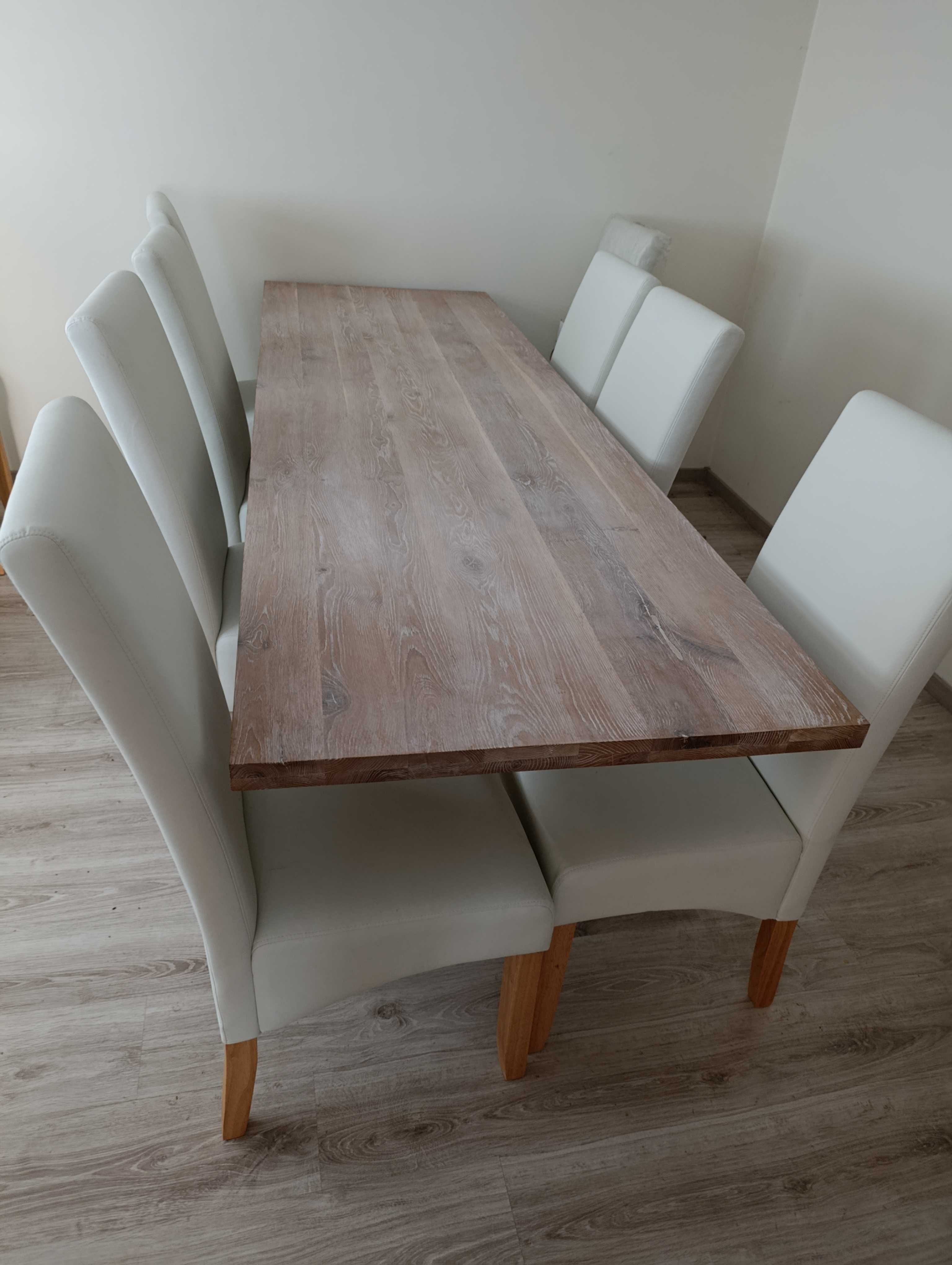 Stół dębowy z litego drewna 2,8m x 0,8m