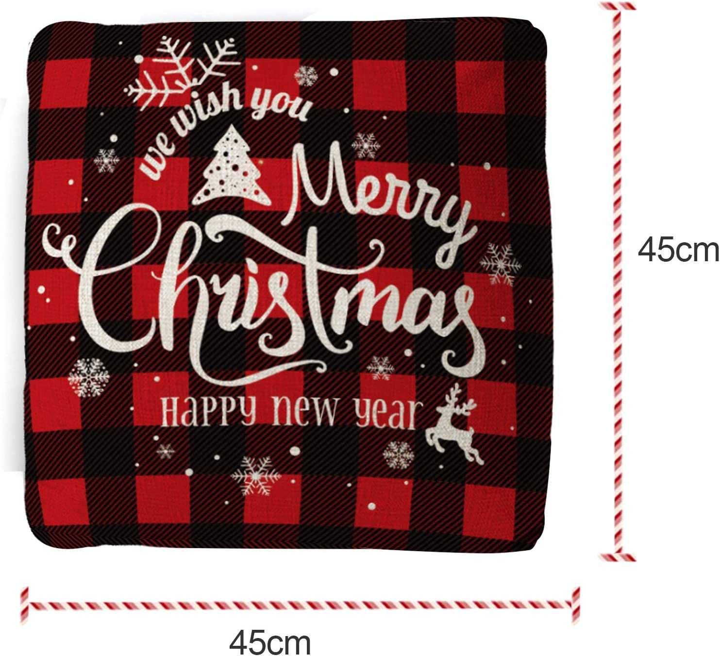 4 Pack capas de Natal para almofadas novo