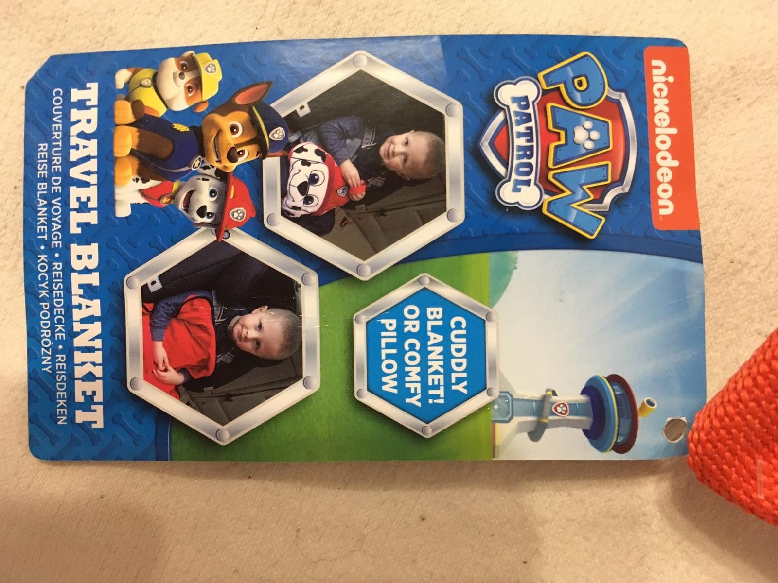 Плед дорожный в авто машину щенячий патруль новый paw patrol