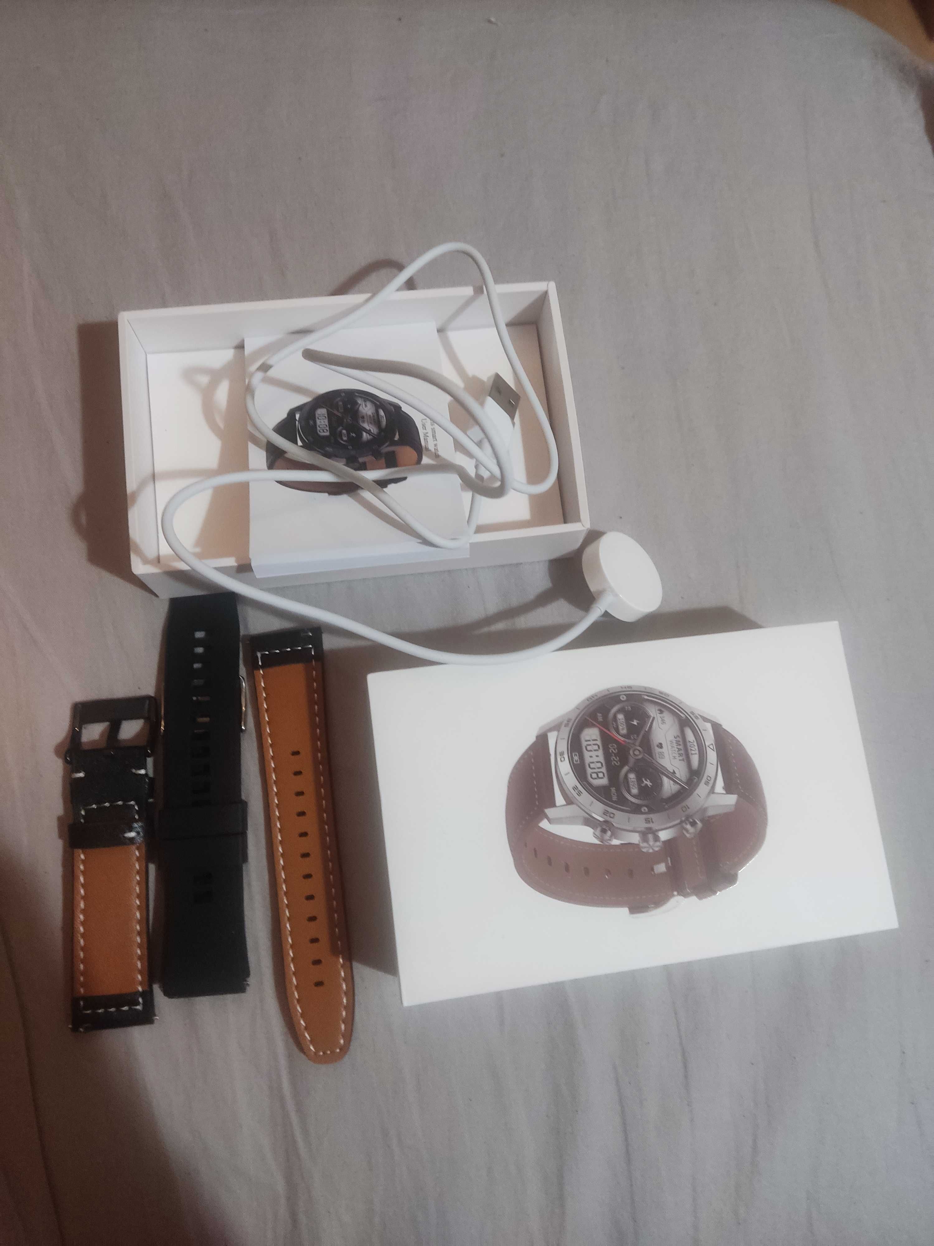 Zegarek Smartwatch (shd ciśnieniomierz ekg pulsometr rozmowy 2 paski)