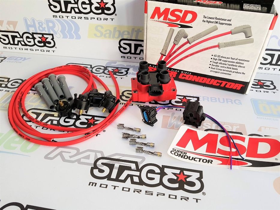 Kit MSD Modulo Bobine ignição Cabos Reforcados Saxo Cup Peugeot 106 G