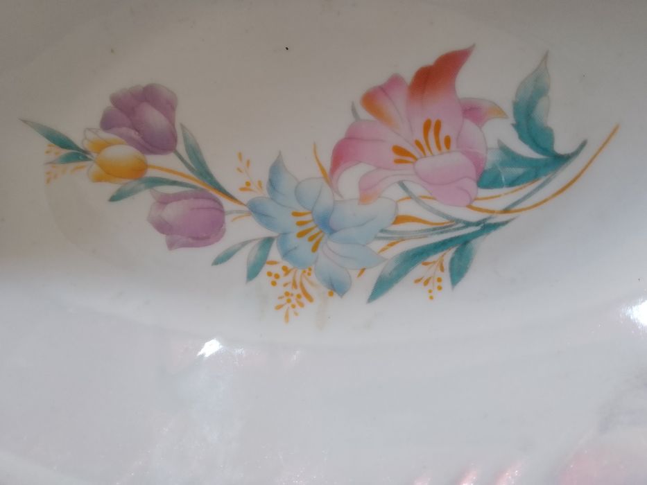 Набор посуды Менажницы салатницы фигурные фарфоровые 3 штуки