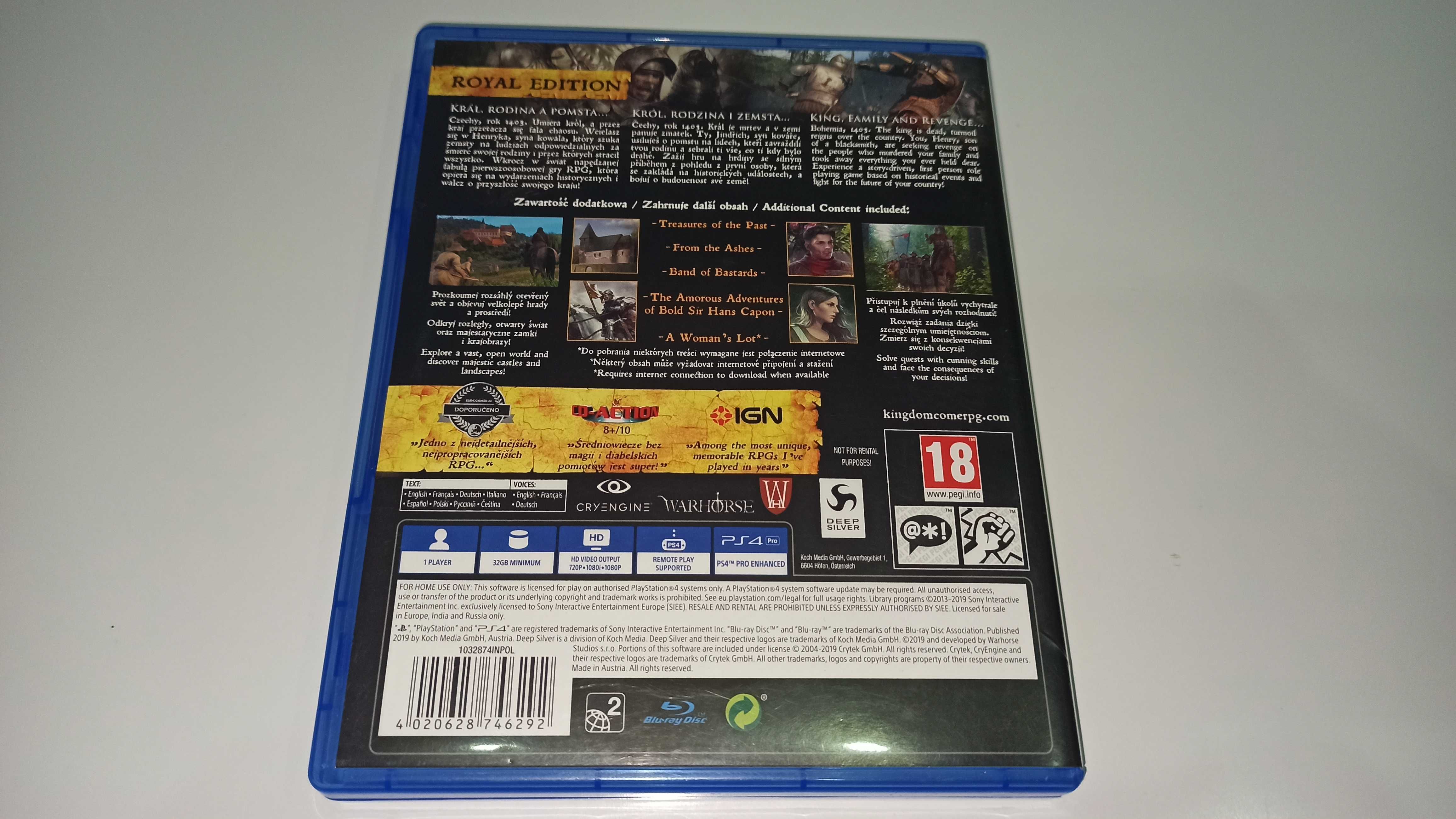 ps4 KINGDOM COME DELIVERANCE Royal EDITION po polsku śreniowieczna RPG