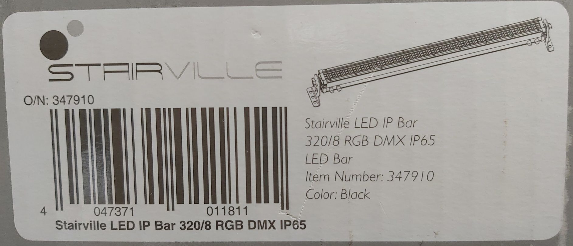 Barra LED Stairville LED IP Bar 320/8 RGB DMX IP65, Nova