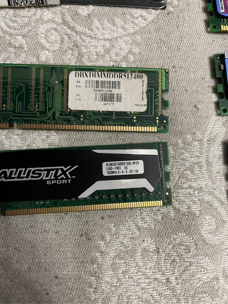 Memoria Ram cada 2gb