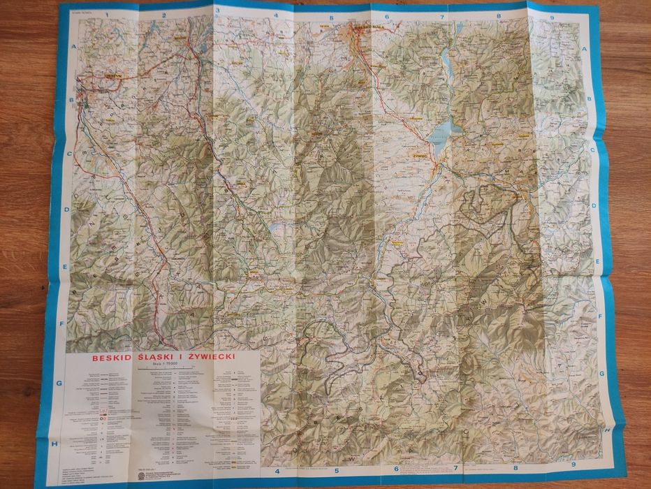 Beskid Śląski i Żywiecki mapa turystyczna