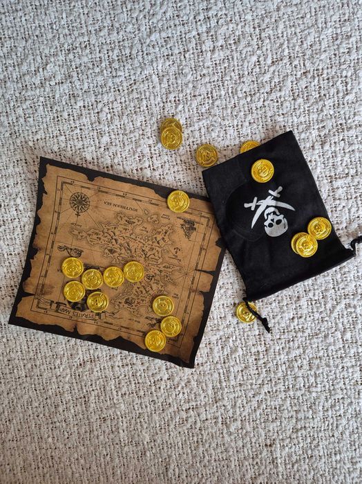 Strój pirata dla dzieci Kostium Akcesoria 8 części Uniwersalny