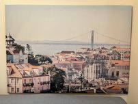 Tela grande vista de Lisboa