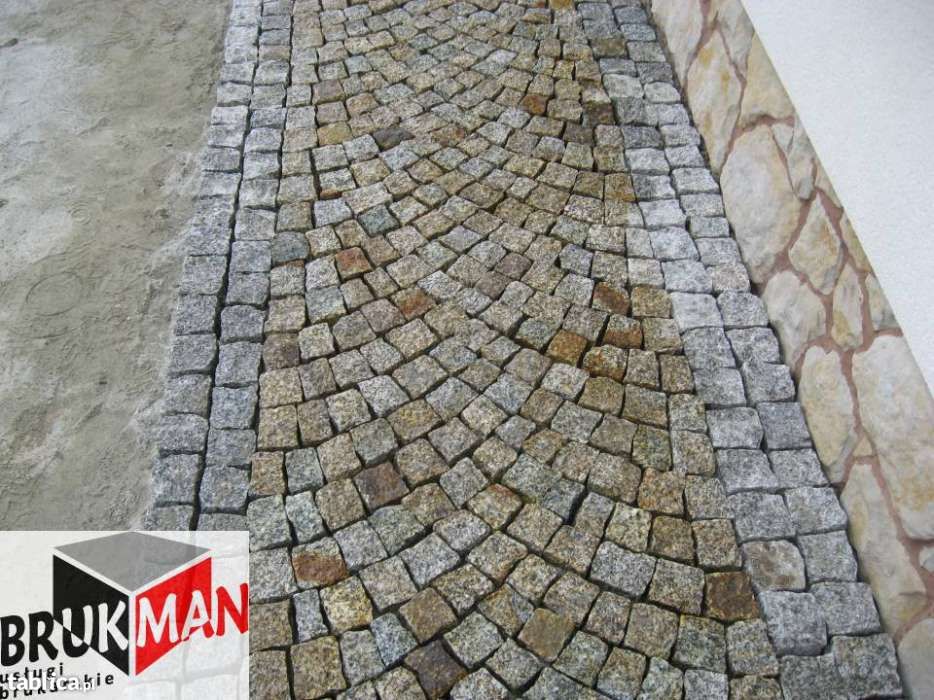 Brukarstwo - układanie kostki granitowej - Strzegom Dolnyśląsk