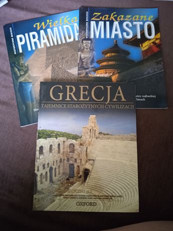 Trzy książki Grecja,Piramidy i zakazane miasto