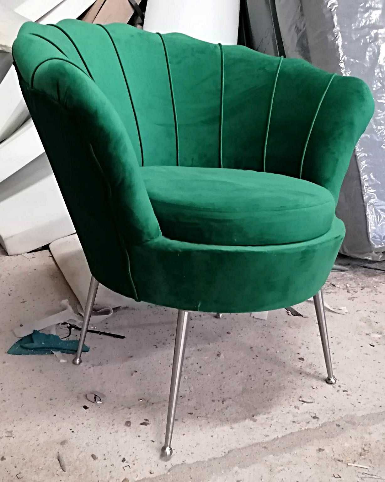 RATY fotel kubełkowy muszelka krzesło muszla GLAMOUR od Producenta