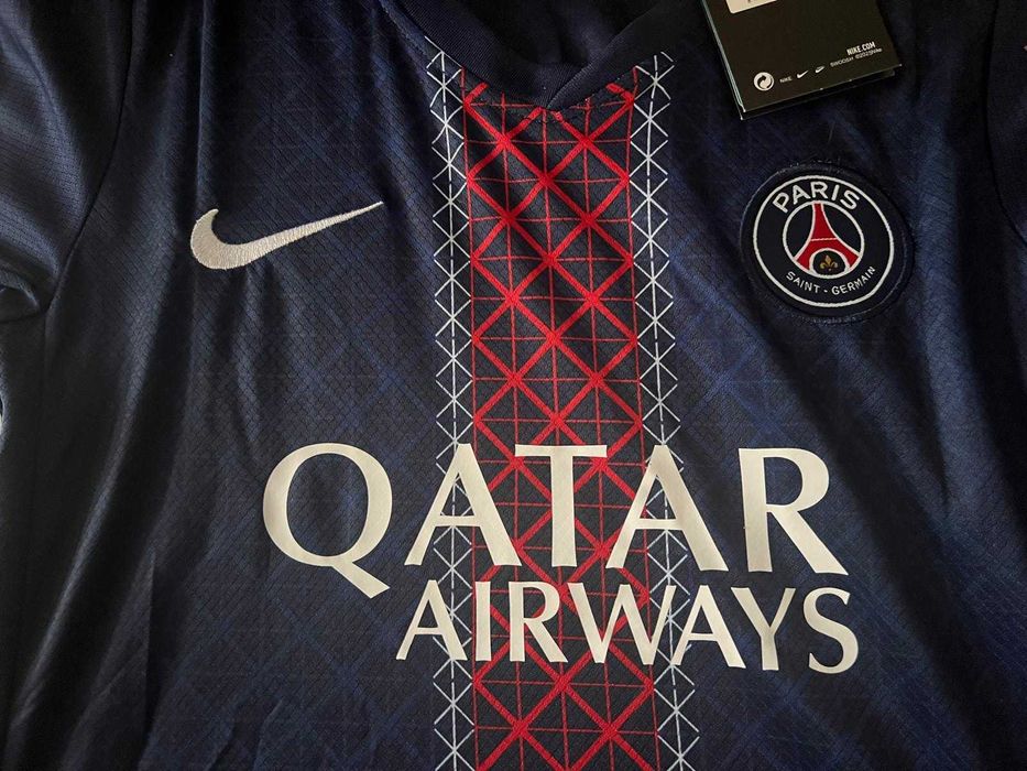 Strój PSG KVARATSKHELIA Nr 7  Zestaw Komplet na wzrost 135-145 cm