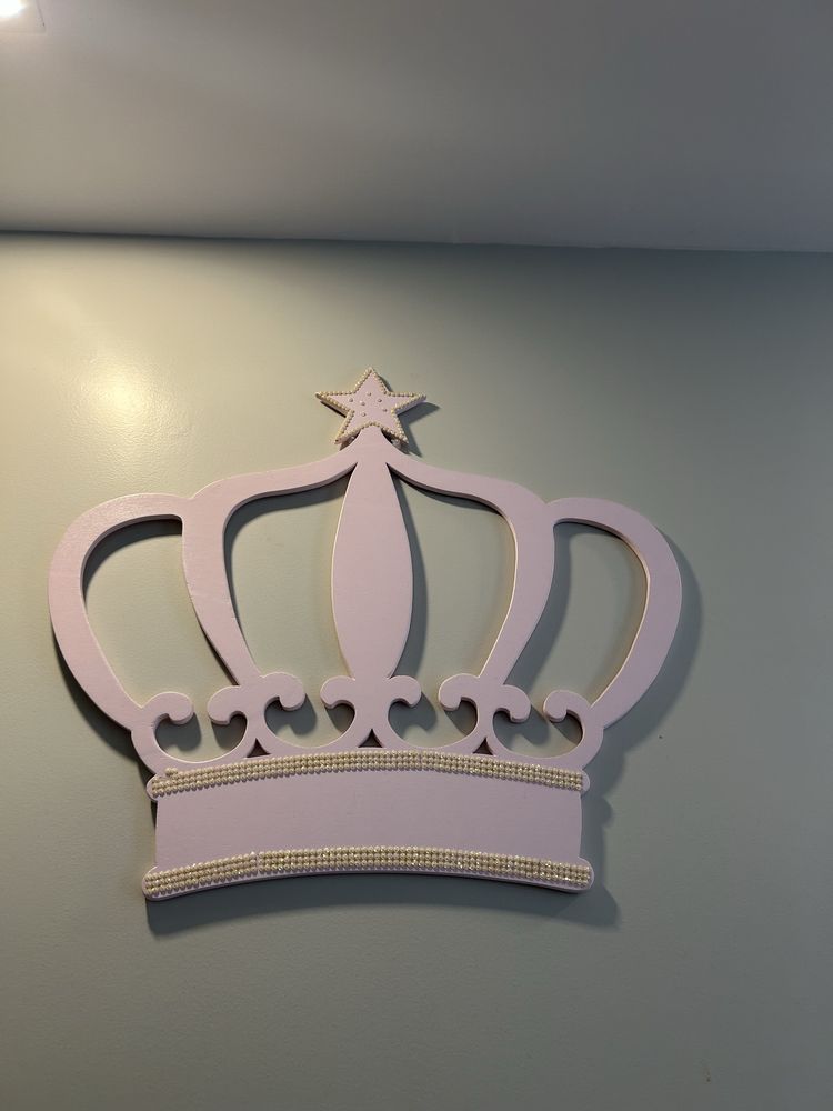 Coroa princesa decoração quarto menina