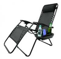 Складний шезлонг, крісло з підніжкою для саду та відпочинку 176X65X106