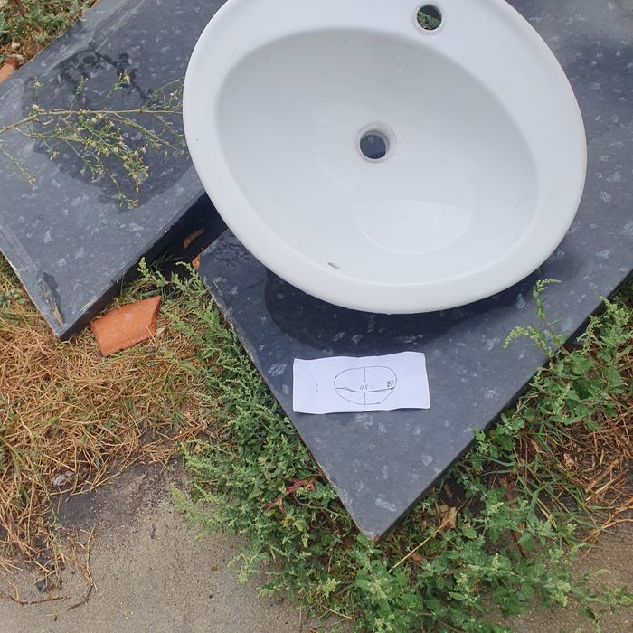 Pia para movel wc 57x48